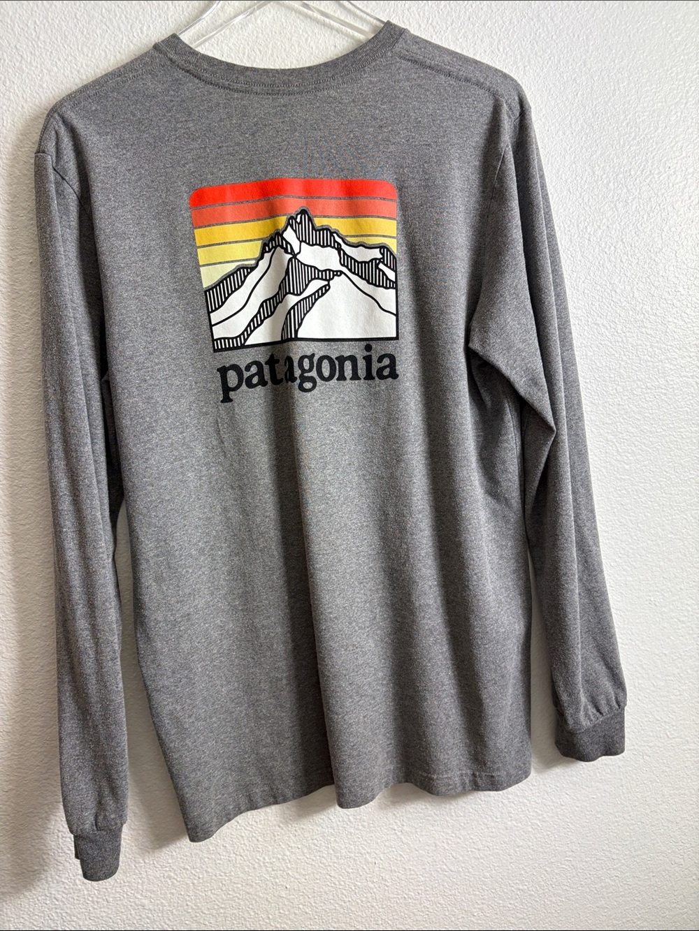Patagonia Men's Long Sleeve Crew Tee - Heather Gray